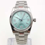 Men's Automatic Diver Watch with Mint Green Dial