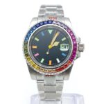 Men's Rainbow Bezel Automatic Watch