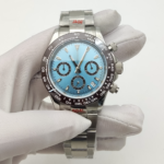 Men's Luxury Chronograph – "Ice Blue" Ceramic Bezel - Image 10