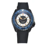 Men's Automatic Dive Watch with Blue Bezel