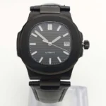 Men's Black Automatic Watch with Leather Strap（2 Options） - Image 17