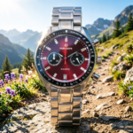 Crimson Gradient Chronograph Watch - Image 3