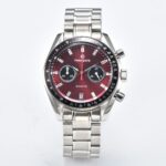 Crimson Gradient Chronograph Watch