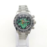 Bold Chronograph Watch – Cartoon Dial & Stainless Steel Design