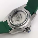 Men's Green Dial Diver-Style Automatic Watch with Rubber Strap(Three Colors Available) - Image 8