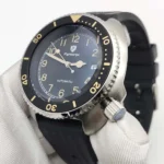 Men's Automatic Watch - Black Dial with Luminous Markers & Rubber Strap - Image 5