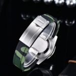 Tactical Green Diver Automatic Watch – Green Dial with Camo Strap - Image 5