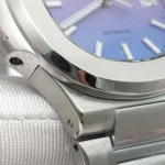 Men's Rainbow Gradient Dial Automatic Watch - Stainless Steel Luxury Sport Timepiece(Two Colors Available) - Image 6