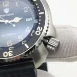 Men's Automatic Watch - Black Dial with Luminous Markers & Rubber Strap - Image 6