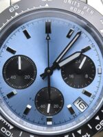 Blue Dial with Black Tachymeter Bezel Watch - Image 3