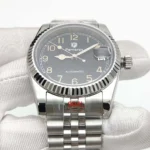 Men's Automatic Watch with Black Dial & Jubilee Bracelet - Image 8