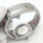 Men's Classic Automatic Watch with White Dial & Blue Accents - Image 6