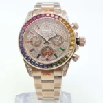 Rainbow Gemstone Chronograph Watch - Image 4