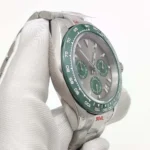 Men's Automatic Chronograph Watch - Green Bezel & Dial - Image 8