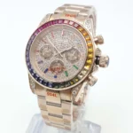 Rainbow Gemstone Chronograph Watch - Image 2