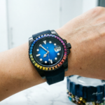 Rainbow Gemstone Luxury Dive Watch - Image 10
