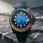 Rainbow Gemstone Luxury Dive Watch - Image 11