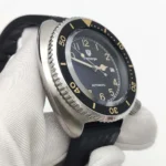 Men's Automatic Watch - Black Dial with Luminous Markers & Rubber Strap - Image 7