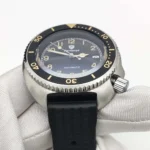 Men's Automatic Watch - Black Dial with Luminous Markers & Rubber Strap - Image 8