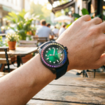 Rainbow Gem Bezel Diver Watch - Image 11