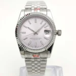 Men's Automatic Watch with Mother-of-Pearl Dial & Fluted Bezel(2 Colors Available)