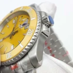Men's Automatic Dive Watch with Yellow Dial & Unidirectional Bezel - Image 7