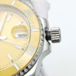 Men's Automatic Dive Watch with Yellow Dial & Unidirectional Bezel - Image 8