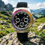 Rainbow Crystal Chronograph Watch - Image 6