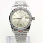 Classic Men's Automatic Watch- Stainless Steel Bracelet & Fluted Bezel(Three Colors Available) - Image 15