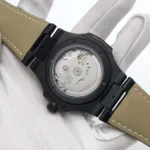 Men's Black Automatic Watch with Leather Strap（2 Options） - Image 12