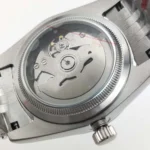 Men's Automatic Watch - Blue Marbled Dial with Diamond Hour Markers - Image 9