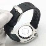 Men's Automatic Watch - Black Dial with Luminous Markers & Rubber Strap - Image 9