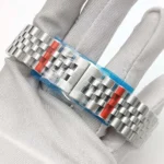 Men's Automatic Watch - Blue Marbled Dial with Diamond Hour Markers - Image 12