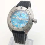 Men's Blue Mosaic Dial Automatic Watch - Image 3