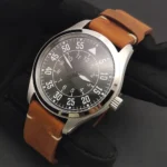 Men's Mechanical Pilot Watch with Black Dial - Image 5