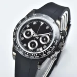 Luxury Men's Chronograph Watch with Diamond Accents - Image 2