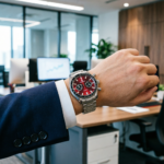 Crimson Gradient Chronograph Watch - Image 2