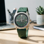 Timeless Grey & Green Automatic Watch - Image 11