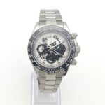 Bold Chronograph Watch – Cartoon Dial & Stainless Steel Design - Image 6