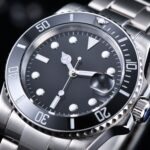 Classic Black Diver's Automatic Watch - Image 3