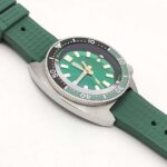 Green Sunburst Dial Vintage Automatic Watch - Image 11