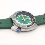 Green Sunburst Dial Vintage Automatic Watch - Image 12
