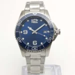 Men's Automatic Diver Watch with Green Dial & Stainless Steel Strap
