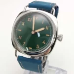 Men's Vintage-Inspired Cushion-Case Mechanical Watch with Leather Strap(Three Colors Available) - Image 3