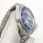 Men's Automatic Watch with "Great Wave" Art Dial & Blue Bezel - Image 7
