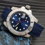 Ocean Master Diver: Automatic Men's Watch with Blue Sunburst Dial(Four Colors Available) - Image 14
