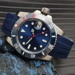 Ocean Master Diver: Automatic Men's Watch with Blue Sunburst Dial(Four Colors Available) - Image 16