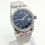 Classic Men's Automatic Watch- Stainless Steel Bracelet & Fluted Bezel(Three Colors Available) - Image 5