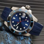Ocean Master Diver: Automatic Men's Watch with Blue Sunburst Dial(Four Colors Available) - Image 15