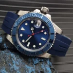 Ocean Master Diver: Automatic Men's Watch with Blue Sunburst Dial(Four Colors Available) - Image 13